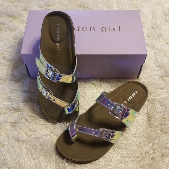 steve madden iridescent sandal